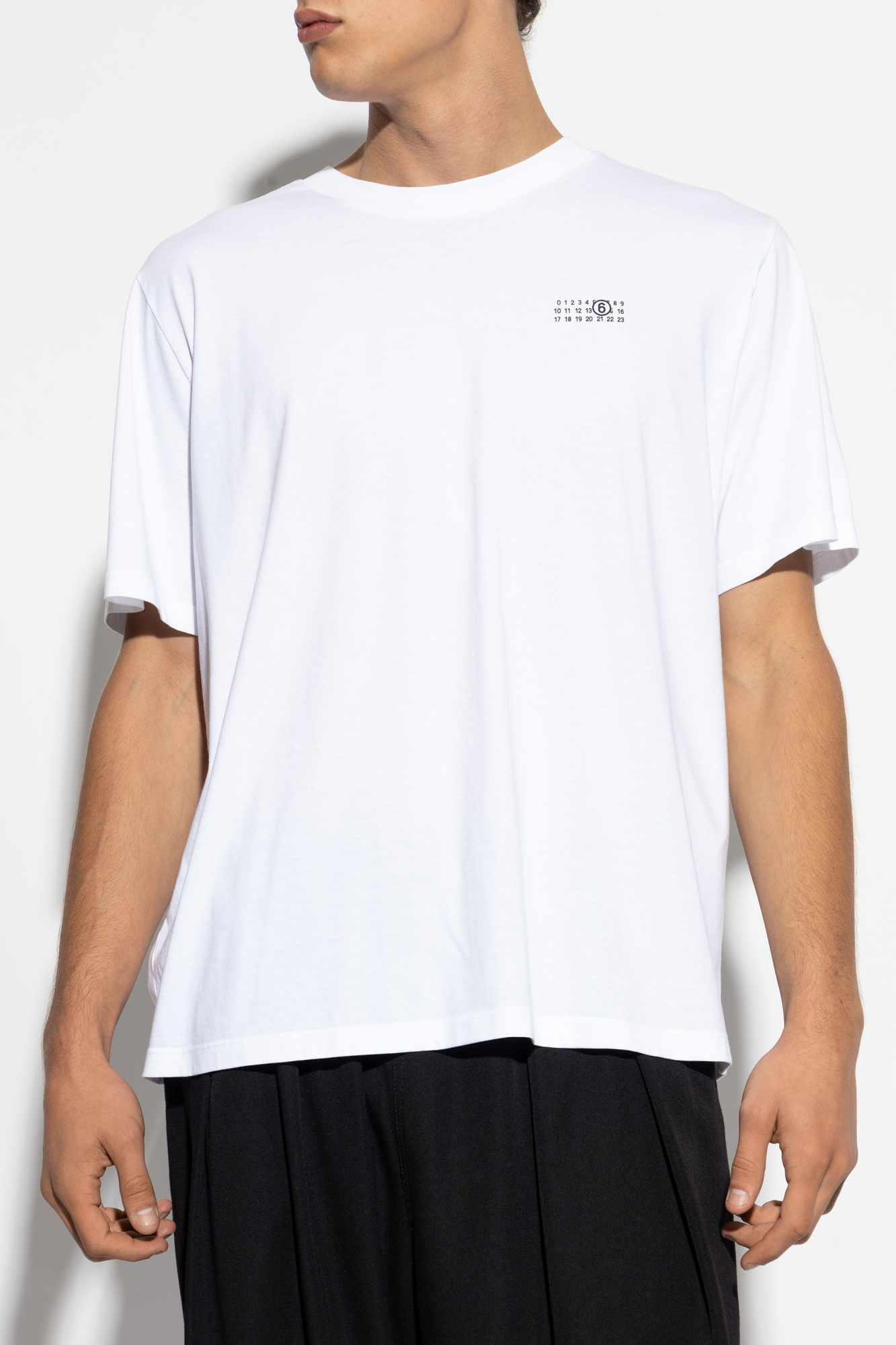 Tシャツ・カットソー MM6 MAISON MARGIELA Logo T-shirt White White T-shirt with logo MM6 Maison Margiela - Vitkac Canada